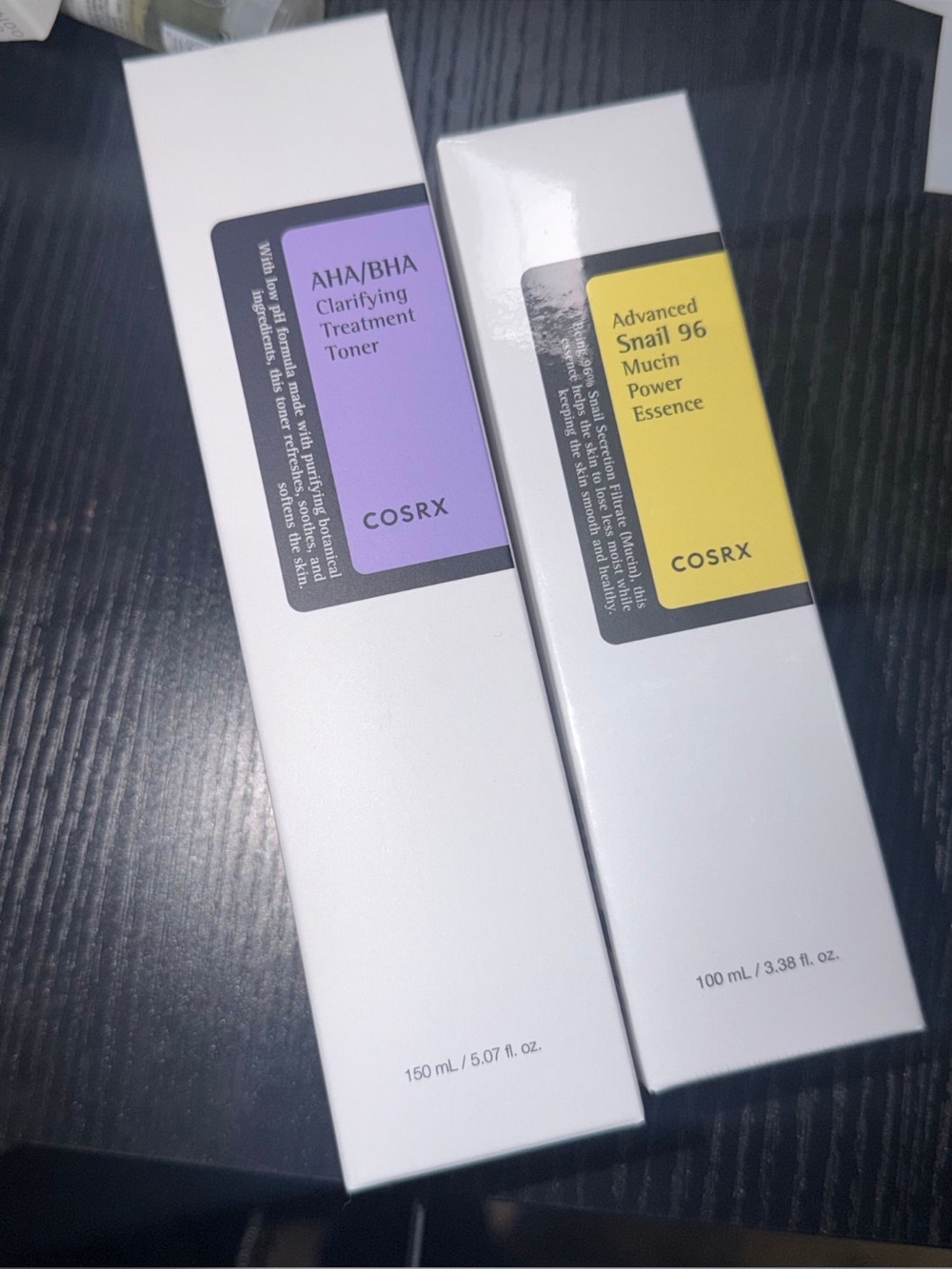 COSRX Toner & Essence Duo — Purple and Yellow Skincare Set